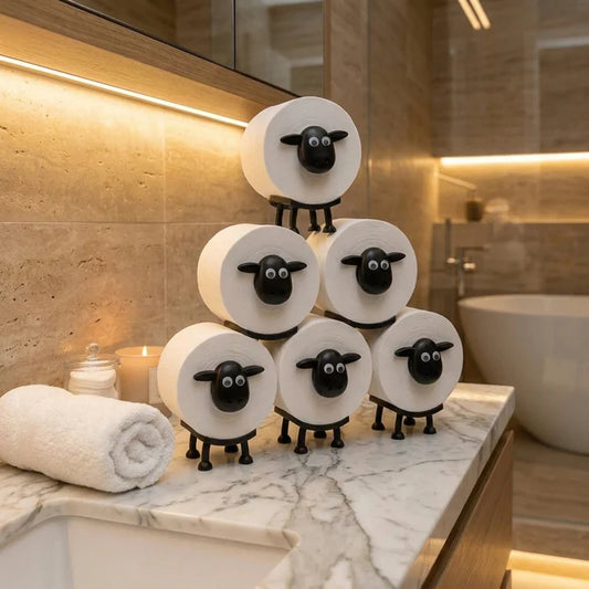 Stijlvolle schapen toiletrolhouder